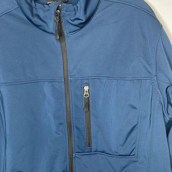 SwissTech Navy Blue Zip Up Jacket. Size Lg. - Picture 2 of 8